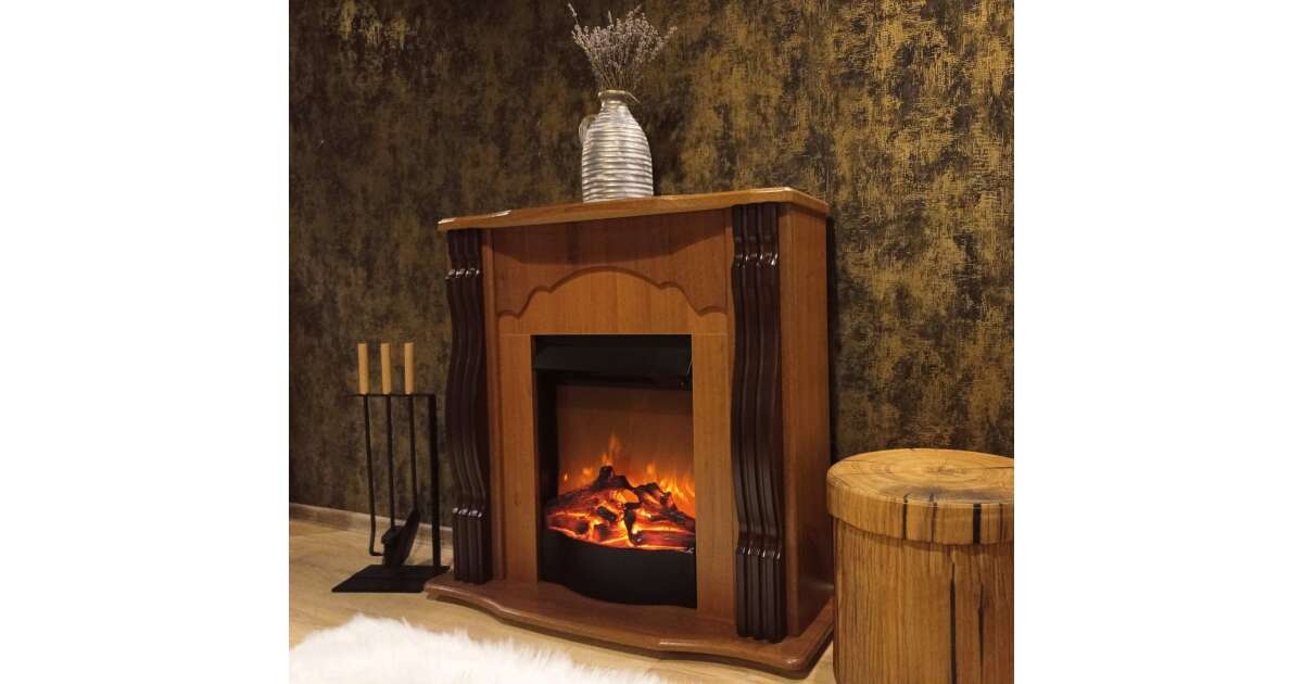 Semineu electric Clasic nuc & Corsica, Art Flame, 883x950x300 mm, 1500W - imagine 6